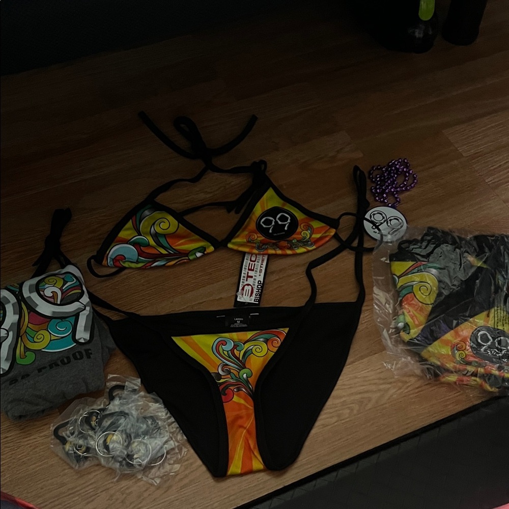 Colorful Swirl Bikini Set